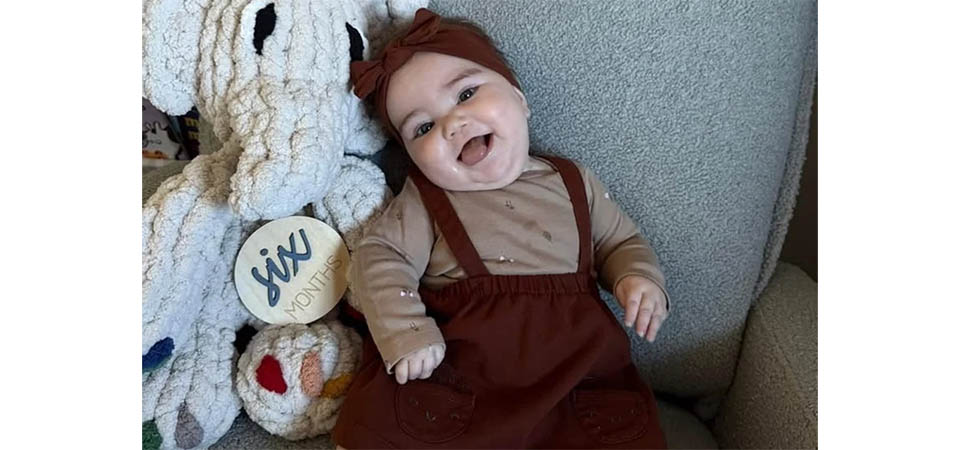 Bebê tem mutação genética raríssima que atinge 100 pessoas no mundo