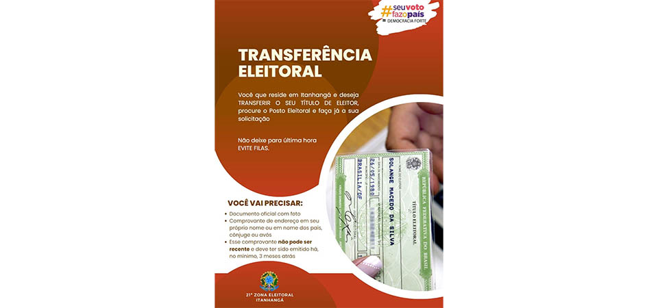 Itanhangá: Mais de mil títulos eleitorais estão cancelados