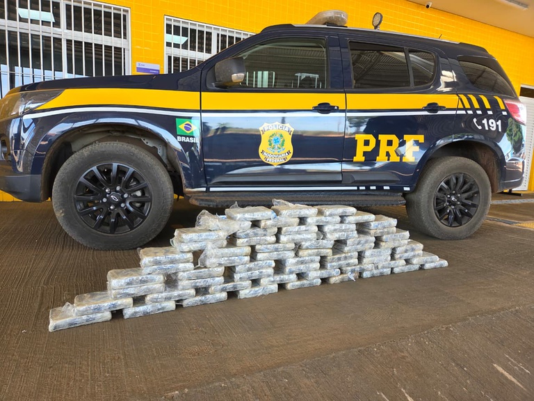 PRF apreende droga oculta em carga de madeira na BR-070
