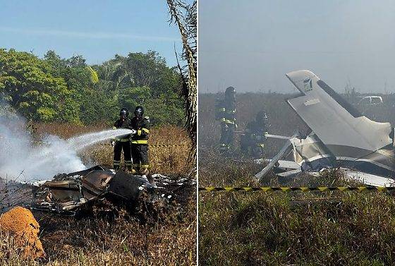 Polícia investiga se avião que caiu em Água Boa e deixou três mortos era usado no tráfico internacional de drogas