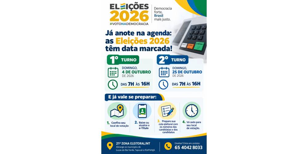 Itanhangá: Veja locais de votação, regras e não deixe de votar no próximo domingo, dia 04/10