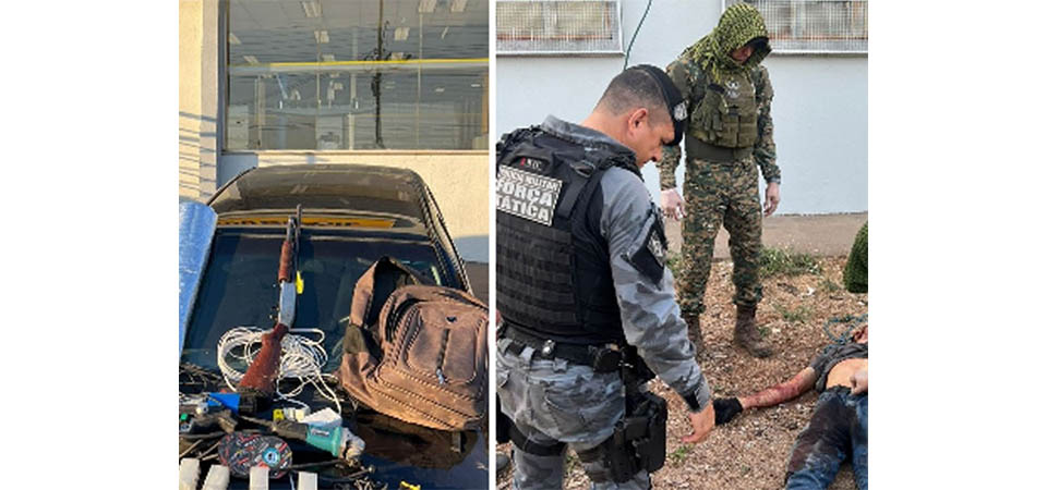 Três morrem após tentarem roubar banco