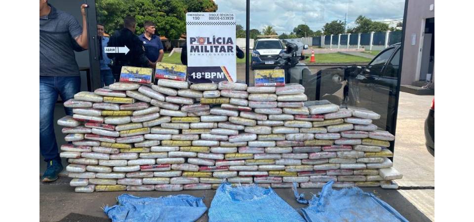 Polícia Militar apreende 229 quilos de maconha e supermaconha