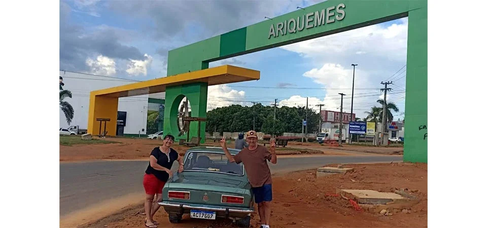 Casal roda 3 mil km em Corcel 77 por motivo especial