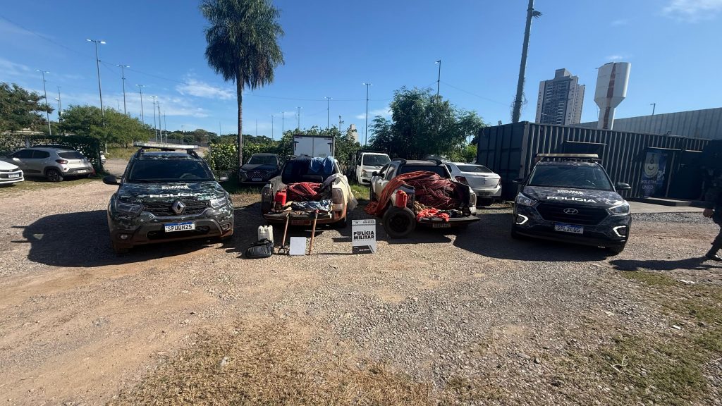 Rotam prende quadrilha por furto em usina solar e apreende fios de cobre