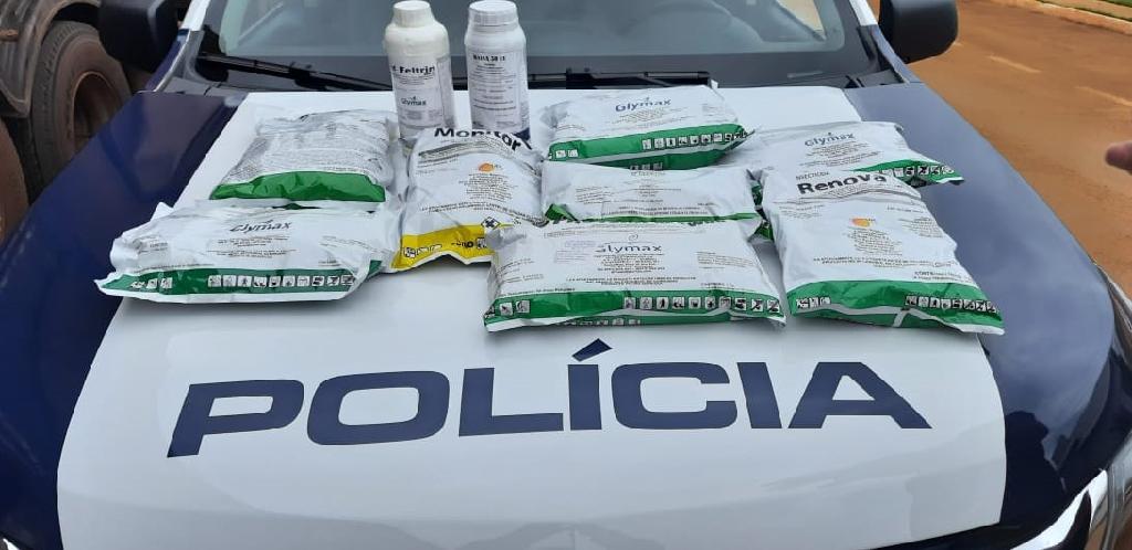 PM apreende carga de defensivos contrabandeada avaliada em R$ 9 milhões