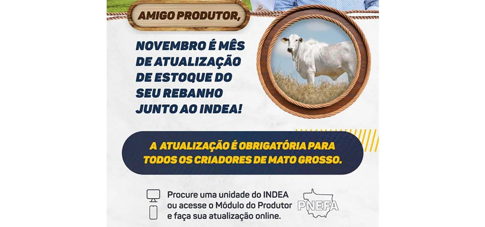 Itanhangá: Ainda faltam cerca de 180 produtores atualizarem o estoque de animais junto ao INDEA