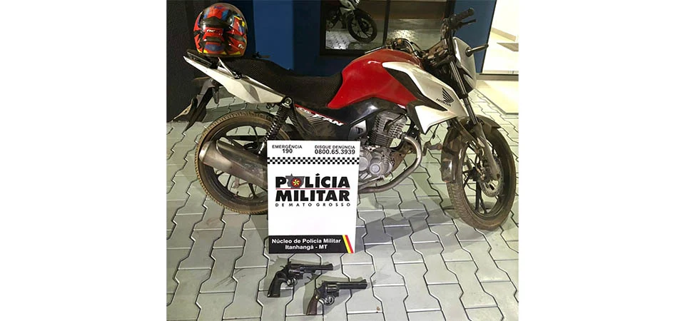 Itanhangá: Polícia Militar prende 2 faccionados que vieram buscar armas no município