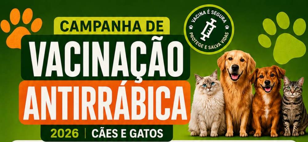 Itanhangá: Secretaria De Saúde realiza Dia D de vacinação antirrábica para cães e gatos neste sábado, 19/09
