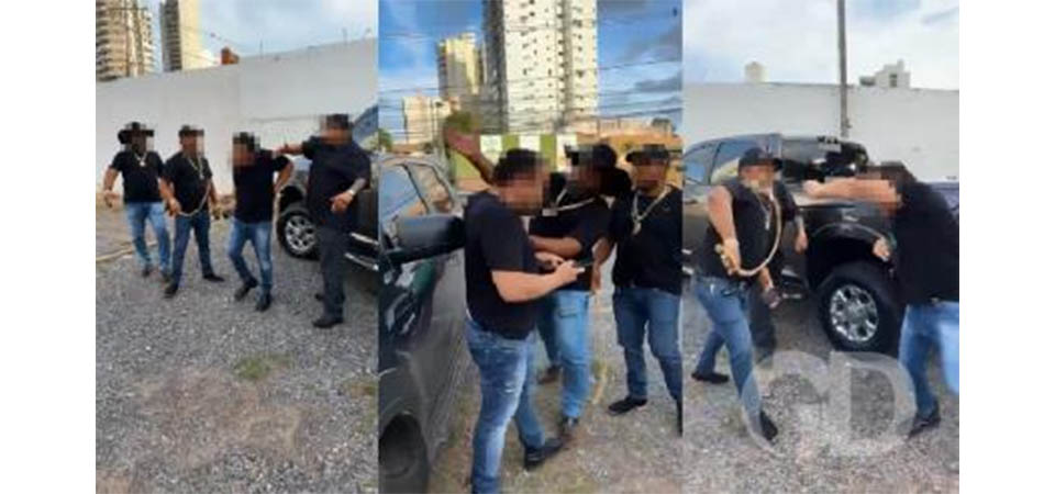 Vídeo mostra cobradores surrando vendedor de joias