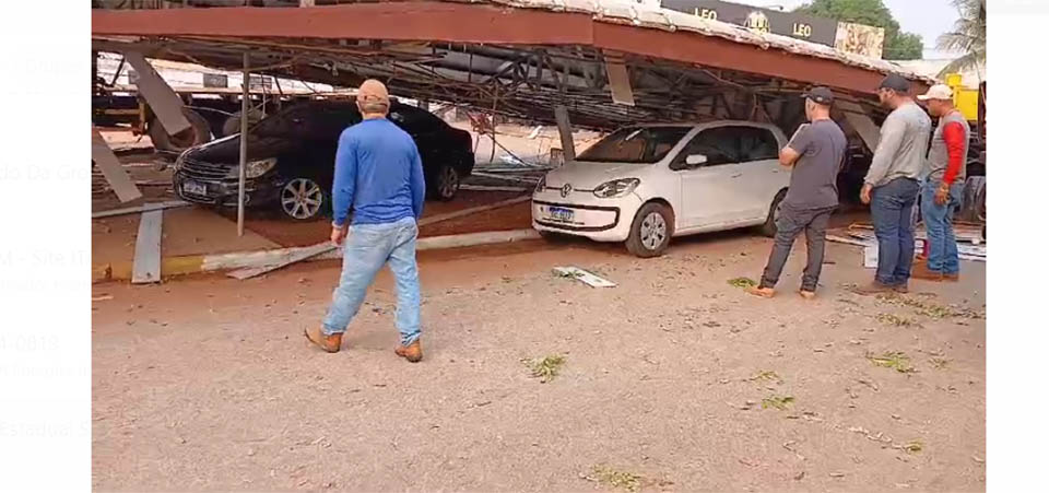 Itanhangá: Vendaval causa destruição e deixa o município sem energia por mais de 20 horas