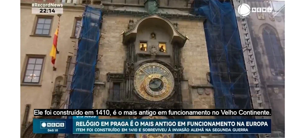 Relógio construído há mais de 600 anos atrai turistas na República Tcheca