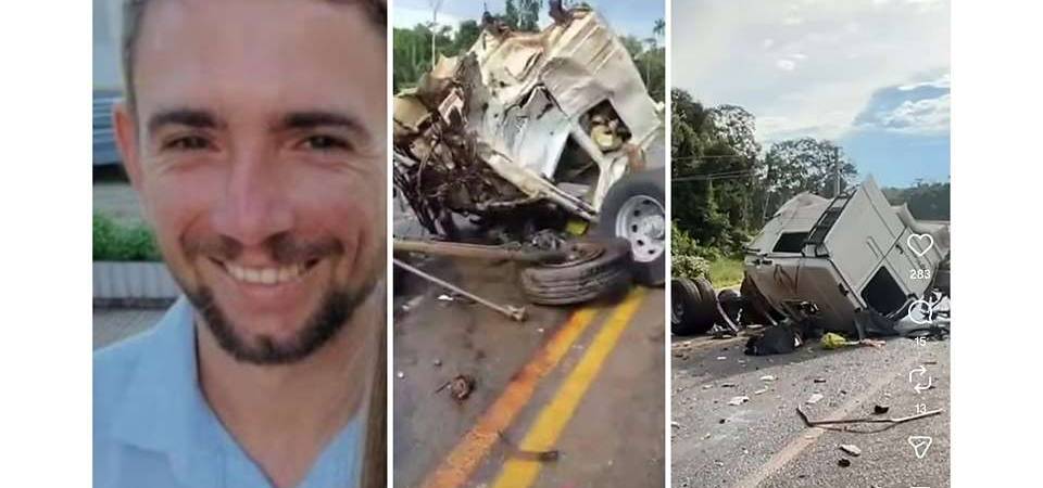 Colisão entre carretas termina com morte de mecânico entre Tapurah e Eldorado