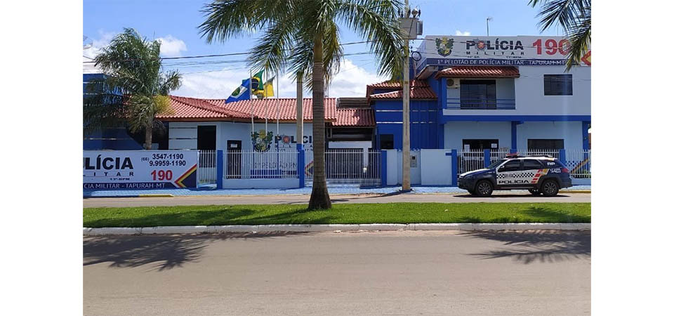 Tapurah: Membro do “C.V” é preso após ser pego filmando quartel da Polícia Militar