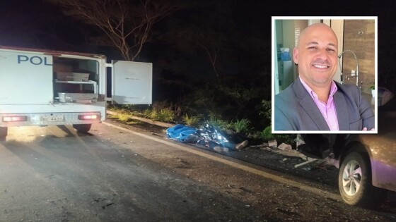 Corretor de imóveis morre após bater carro contra caminhão