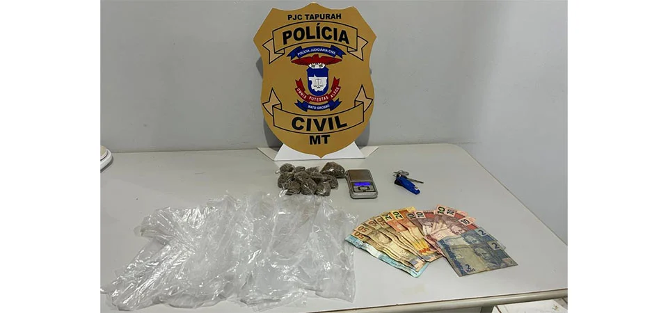 Tapurah: Polícia Civil prende mulher envolvida com o tráfico de drogas