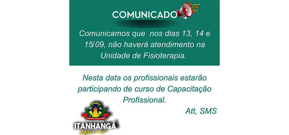 Itanhangá: Departamento de Fisioterapia recebe investimento em equipamentos