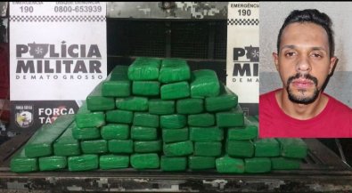 Traficante é preso com carga de maconha escondida na casa do cunhado