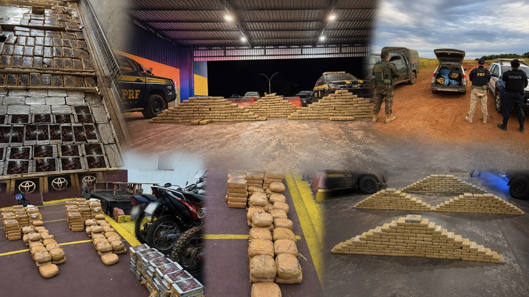 Em menos de 24 horas, PRF apreende 439 kg de drogas na BR-364