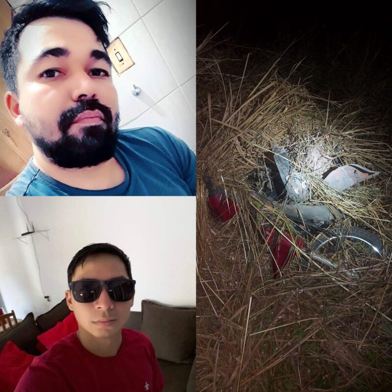 Irmãos morrem após se envolverem em acidente entre caminhonete e moto