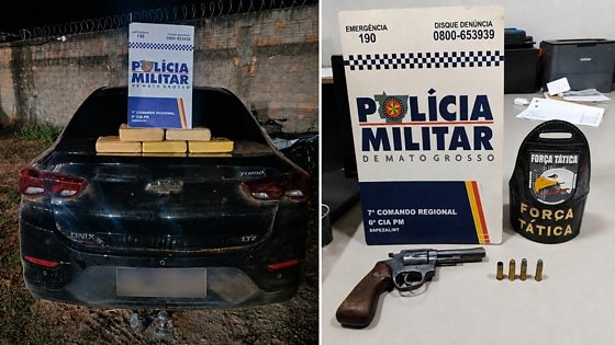 Suspeito com 5 kg de skunk troca tiros com a PM e morre após perseguição