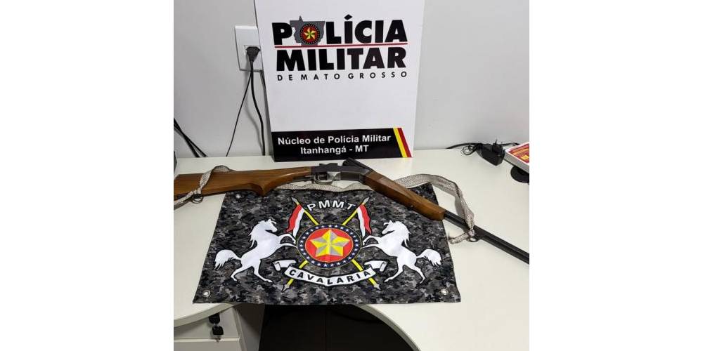 Itanhangá: Homem é preso após a polícia encontrar espingarda com numeração raspada