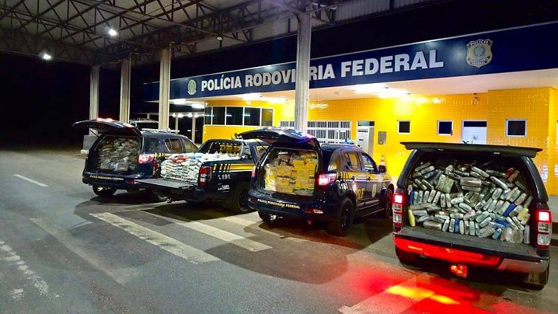 PRF apreende 2,4 toneladas de drogas; uma das maiores em Mato Grosso