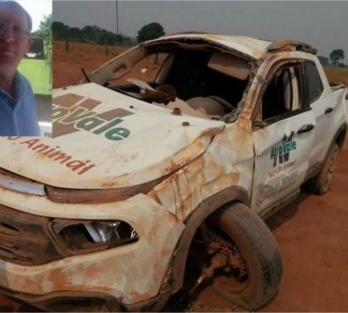 Homem de 44 anos morre após capotar Fiat Toro diversas vezes em estrada rural