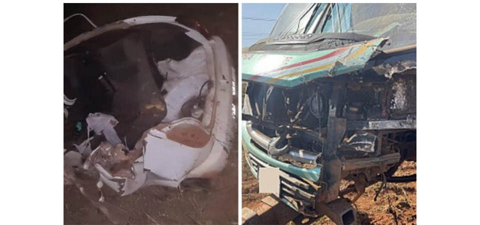 Motorista de carro morre após colisão com van que transportava 17 estudantes