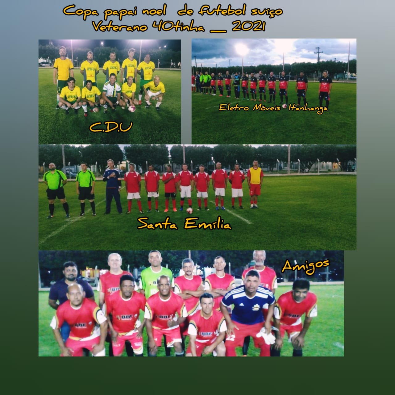 Itanhangá: Domingo 05/12, tem a Final da Copa Papai Noel de Futebol Suíço