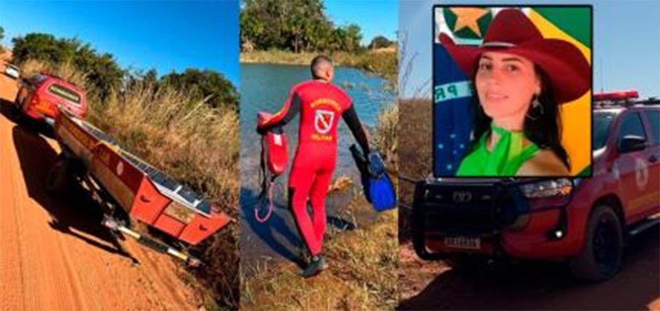 Bombeiros fazem buscas subaquáticas por motocicleta da filha de Cattani