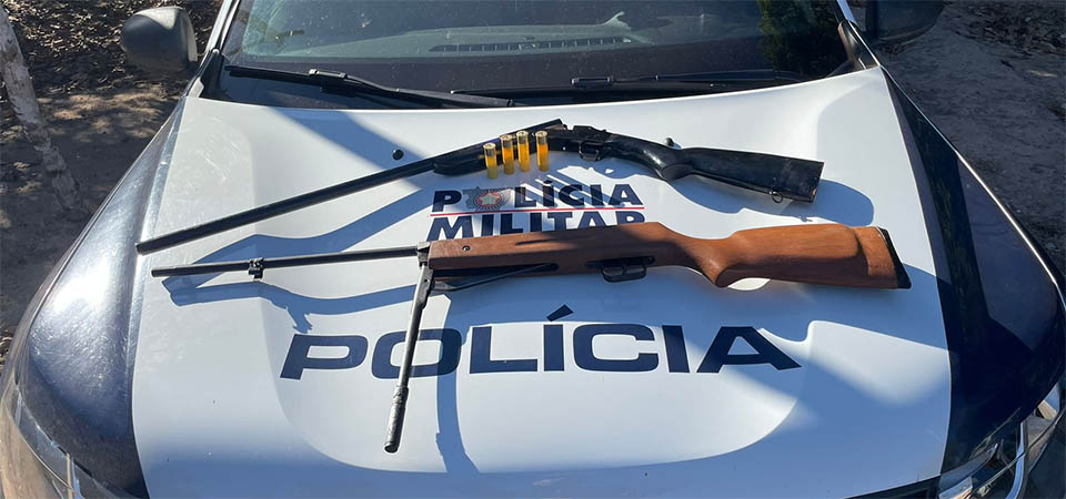 Ipiranga: PM apreende duas espingardas sem registro