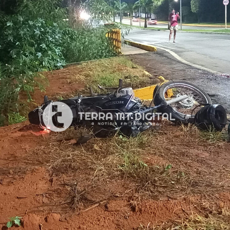 Acidente em avenida deixa um morto e outro em estado grave