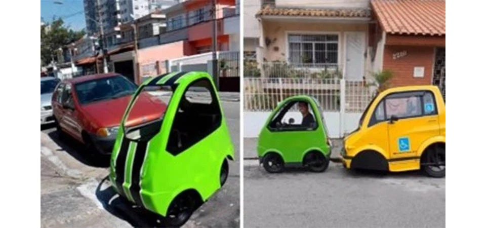Brasileiro constrói carro que cabe em elevador; Veja vídeo