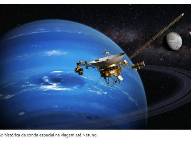 Após doze anos e mais de sete bilhões de quilômetros, a Voyager 2 chegou a Netuno