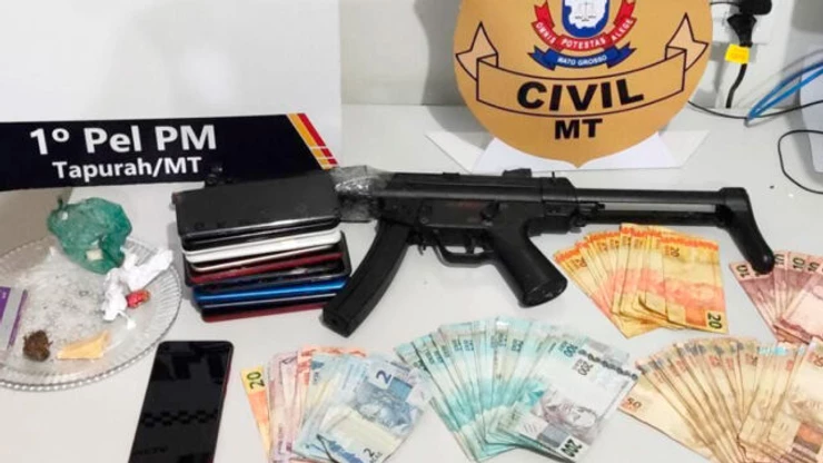 Sete são presos pela polícia com drogas e mais de R$ 7 mil em Tapurah