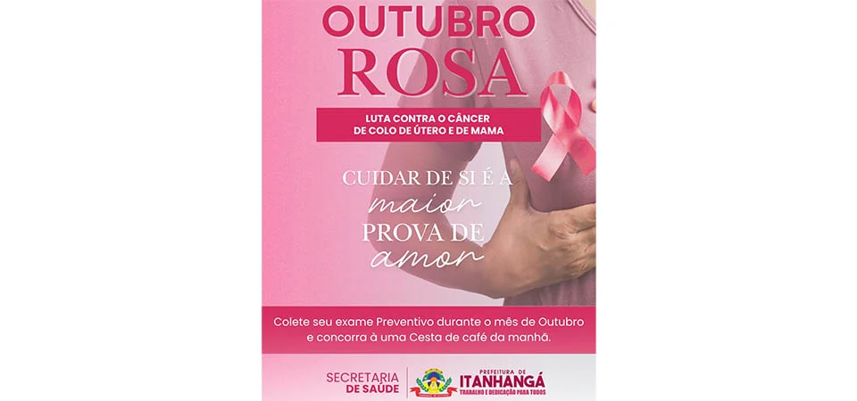 Itanhangá: Secretaria De Saúde informa horários para coleta de exames no “Outubro Rosa”