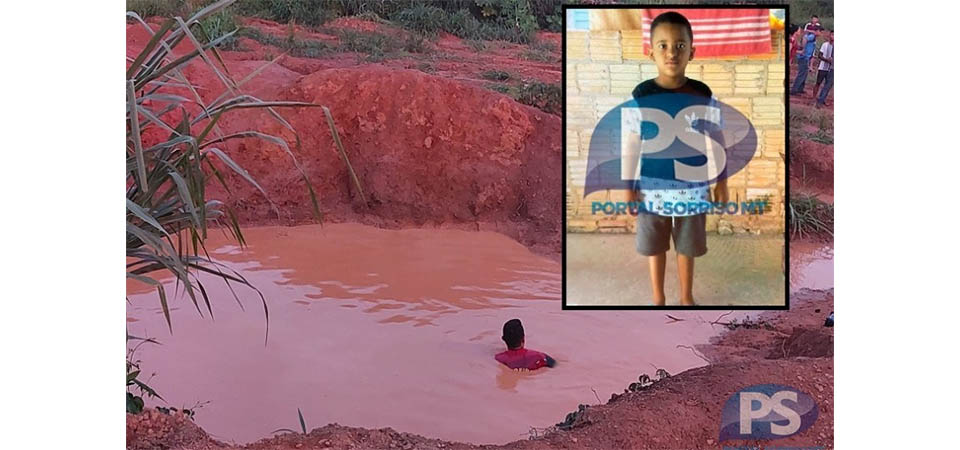 Criança de 08 anos morre afogada em buraco alagado