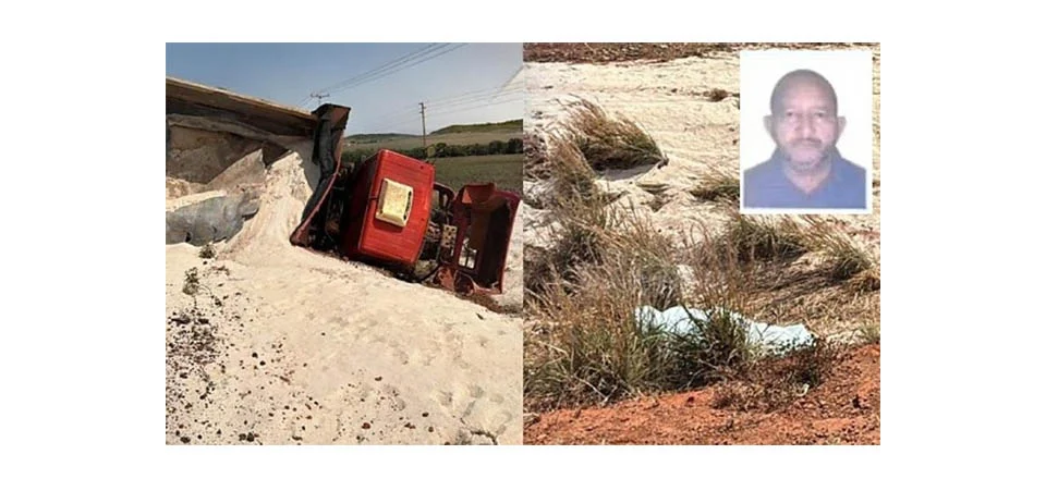 Trabalhador morre ao tombar caminhão de areia na MT-020