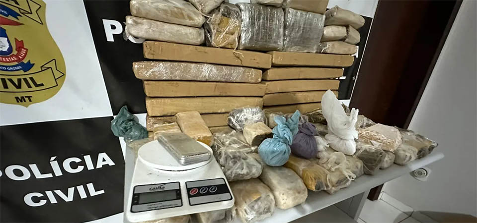 Lucas: Polícia Civil apreende mais de 50 kg de drogas em chácara
