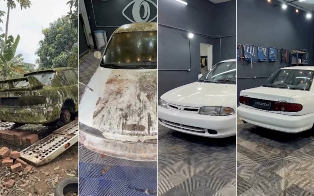 Influncer compra por R$ 2.000 Lancer abandonado em fazenda e faz transformação impossível