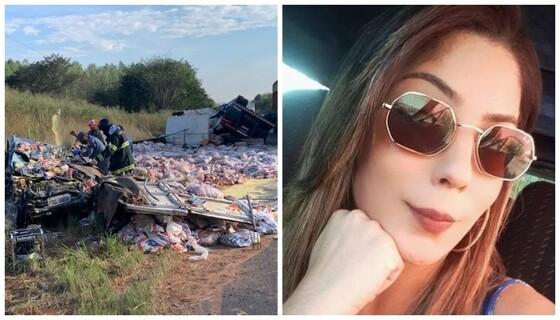 Caminhão com cestas básicas tomba e mata grávida e mais 2