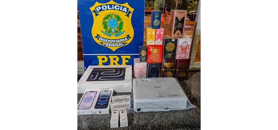 PRF apreende medicamentos de uso controlado e mercadorias irregulares na BR-070