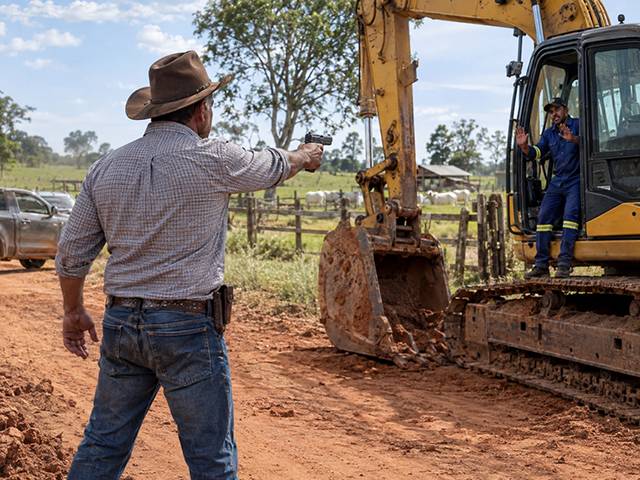 Ipiranga: Ex-arrendatário invade fazenda e ameaça trabalhador com arma em disputa por área de 710 hectares